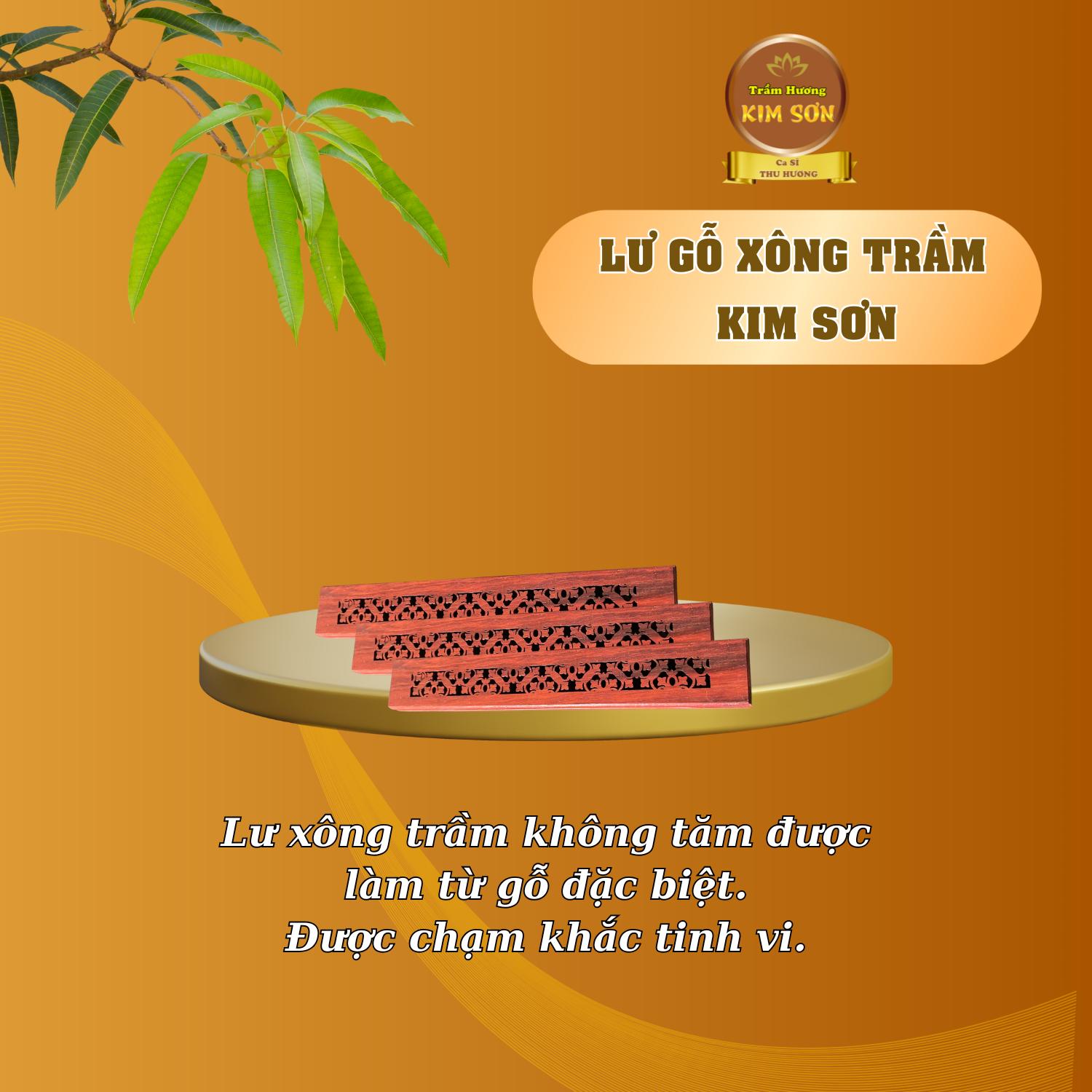 Lư Gỗ Xông Trầm Không Tăm Kim Sơn.